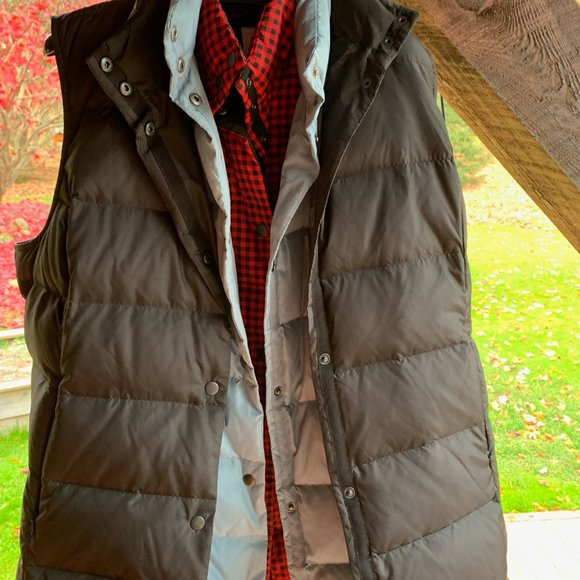 BRAND NEW J.Jill Baby Blue @ ret. $169 down puffer vest Large tall LT - Picture 3 of 4